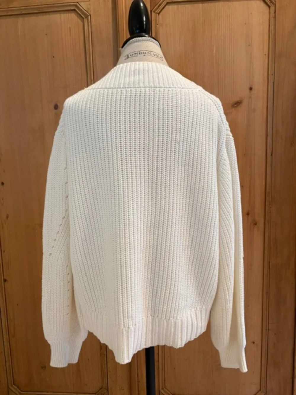 J. Crew Cream Knit Scoop-Neck Sweater